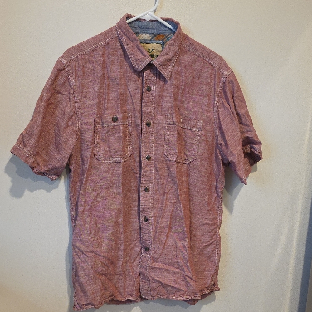Outdoor Life Casual Pink Button-Down Shirt